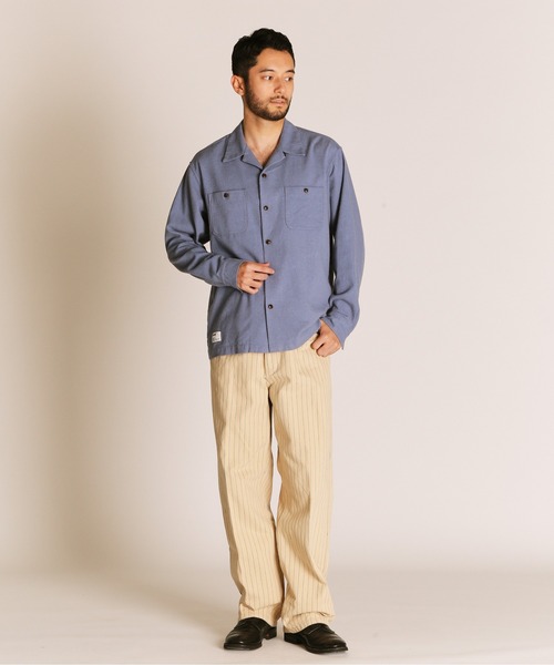schott ストライプパンツ 34インチ Schott N.Y.C パンツ Schott/ショット/STRIPE FRISCO PANTS
