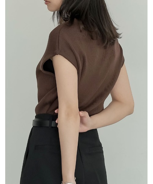 Re:EDIT（リエディ） tシャツ 「涼感」レーヨンブレンドボトルネック