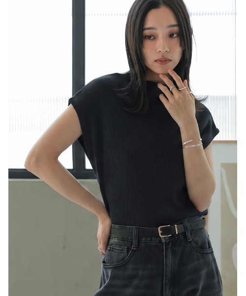 Re:EDIT（リエディ） tシャツ 半袖 「涼感」レーヨンブレンドボトル