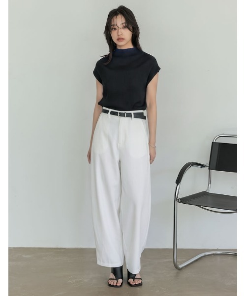 Re:EDIT（リエディ） tシャツ 半袖 「涼感」レーヨンブレンドボトル