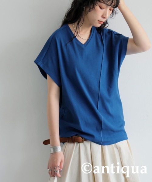 antiqua tシャツ コーデセット シュッと美トップス×リネン