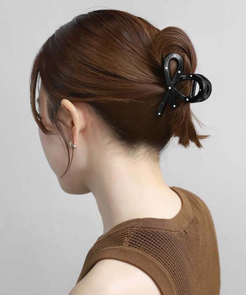 ANEMONE（アネモネ） ヘアクリップ ドット柄リボンバンス : ZOZOTOWN