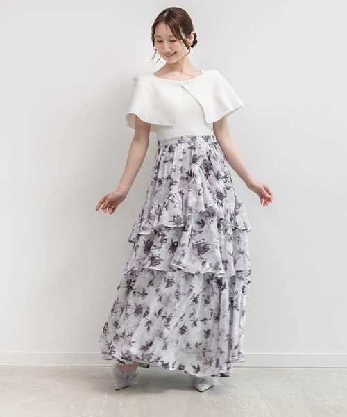 【美品!!】ケープニットドッキングワンピース RANDA（ランダ） ワンピース ケープニットドッキングワンピース