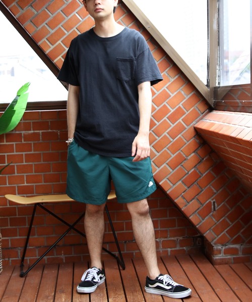 THE NORTH FACE パンツ FACEロゴショートパンツ メンズ