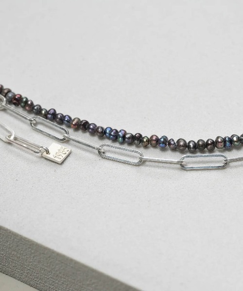 HERGO ネックレス NP:HERGO Flat Chain Baby Pearl Necklace SV