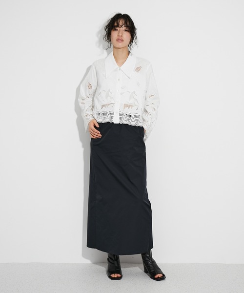 アダムエロペ ロングスカート38 ADAM ET ROPE' 「ADAM ROPE'」 ロングスカート 38 ブラック