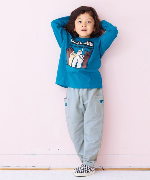 LSP WOW パンツ 「LSP WOW!」両面ミニ裏毛ロングパンツ キッズ 子供服