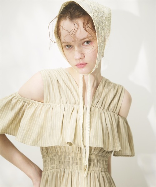DIAN von FURSTENBERG❤️ワンショルダーワンピース AND COUTURE ワンピース シアーティアードオープンショルダー