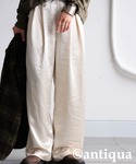 アンティカ antiqua ワイドパンツ パン...の詳細画像4