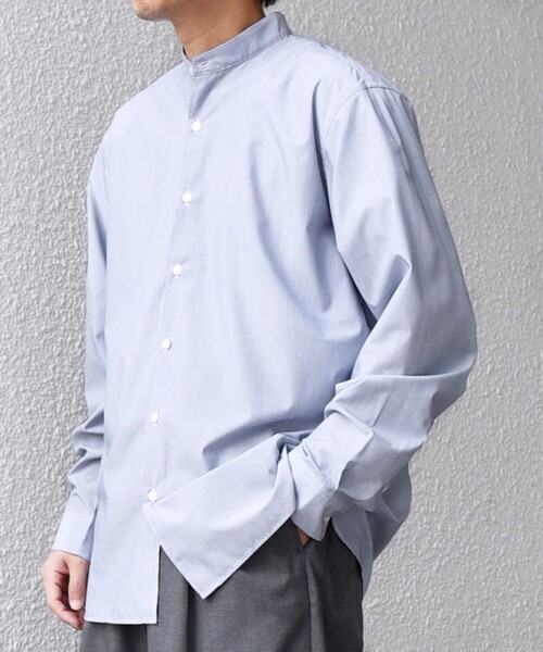 BLESSUシャツ NO ID.（ノーアイディー） シャツ ms5852- クレリックZIP-SH シャツ