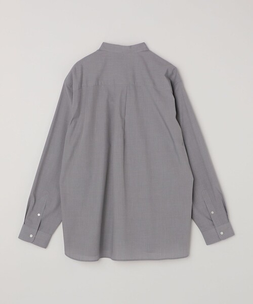 SHIPS any シャツ any: LIM BLESS ソリッド / ストライプ バンドカラー