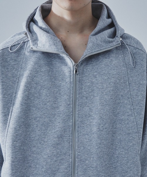 SLICK パーカー 「SLICK/スリック」Double Air Knit High Neck Zip