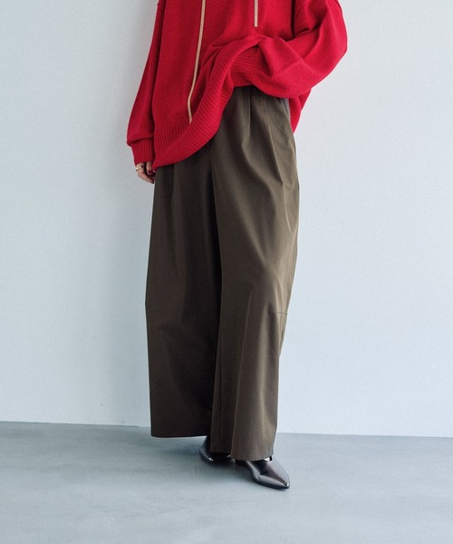 新品　LEPSIM イージーコクーンパンツ　セージ　フリーサイズ　レプシィム LEPSIM パンツ 「選べる丈」イージーコクーンパンツ 323755