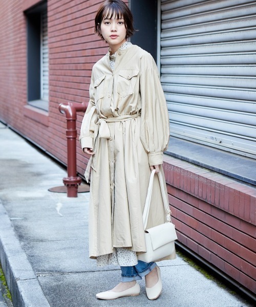 「cepo」 スプリングコート M ベージュ レディース_画像5