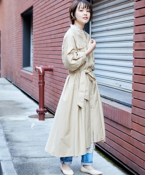 「cepo」 スプリングコート M ベージュ レディース_画像7