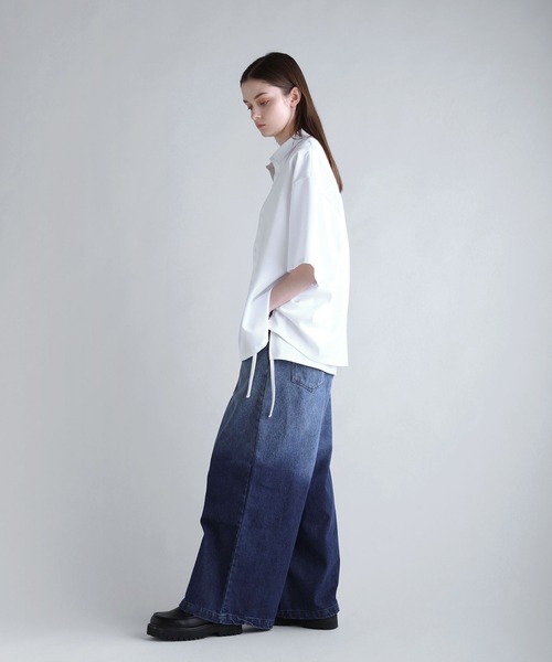 「SOCCE」 半袖シャツ X-LARGE サックスブルー メンズ_画像8