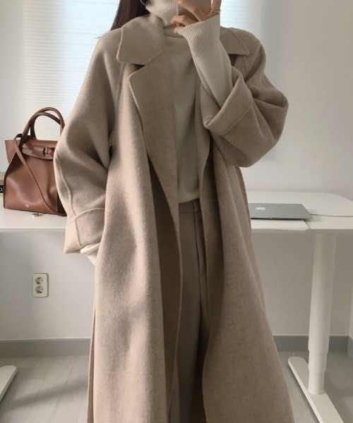 現行♡ミッソーニ シルク ダブルロングストレッチチェスターコート 総柄 ベルト Diosfront コート チェスターコート ベルト付きニットメルトンロング