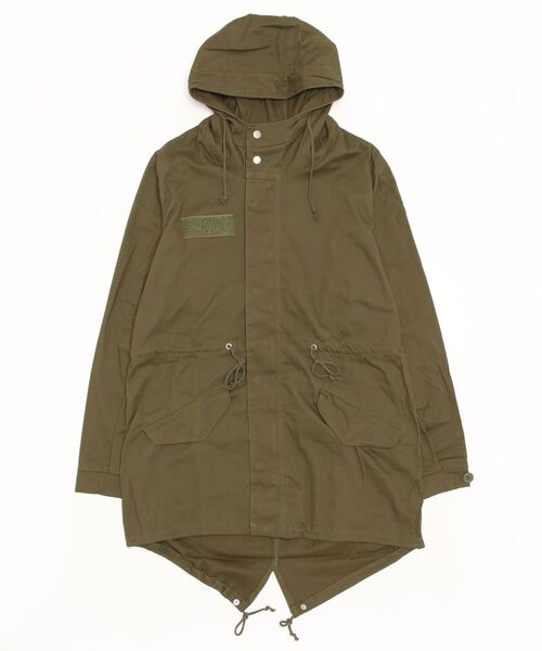 「NYLAUS」 モッズコート L ベージュ メンズ_画像5