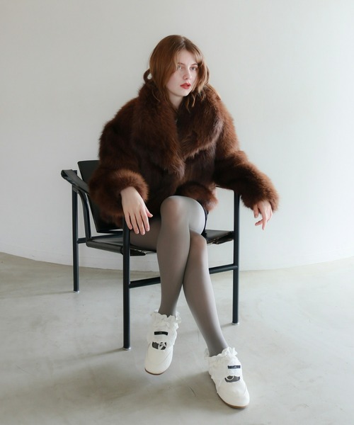 mic by Olu. コート アウター ビッグカラーファージャケット