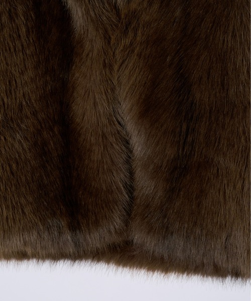 mic by Olu. コート アウター ビッグカラーファージャケット