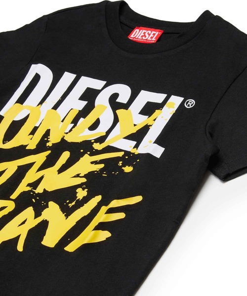 「DIESEL KIDS」 「KIDS」半袖Tシャツ 10Y ブラック キッズ_画像4