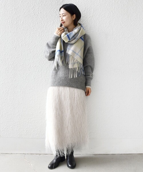 SHIPS（シップス） マフラー ストール ウール カシミヤ ウォッシャブル