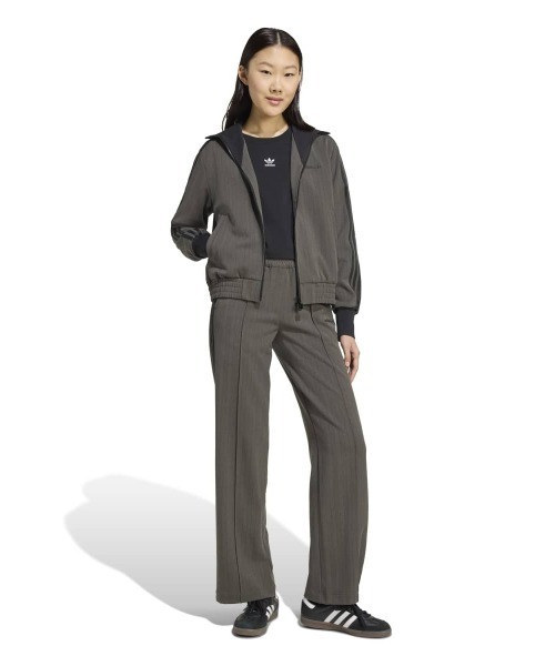 状態◎アディダス　オーバーサイズセットアップトラックジャケット　ダークグレー adidas（アディダス） ジャケット テーラードジャケット adidas
