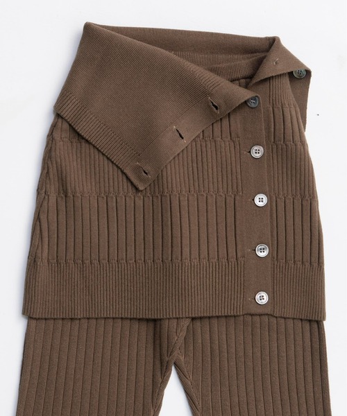 MAISON SPECIAL（メゾンスペシャル） パンツ Knit Skirt and Pants Set