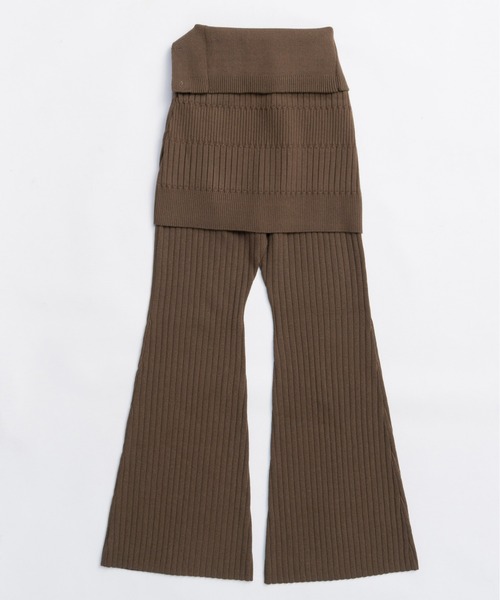 MAISON SPECIAL（メゾンスペシャル） パンツ Knit Skirt and Pants Set
