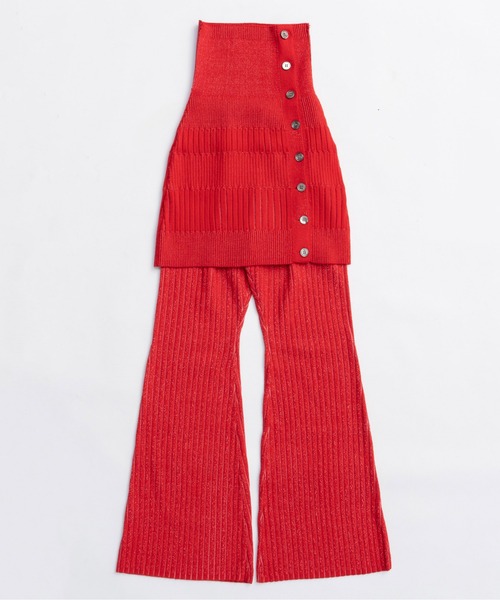 MAISON SPECIAL（メゾンスペシャル） パンツ Knit Skirt and Pants Set