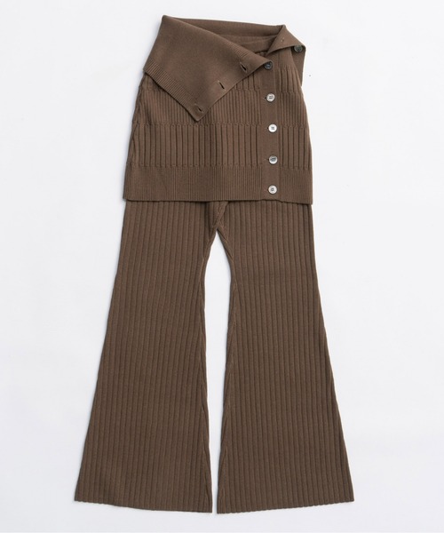 MAISON SPECIAL（メゾンスペシャル） パンツ Knit Skirt and Pants Set