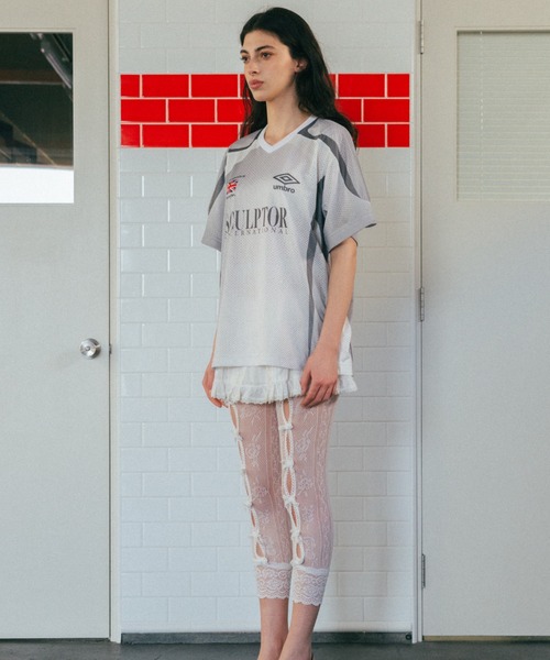 「SCULPTOR」 半袖カットソー FREE グレー レディース_画像7