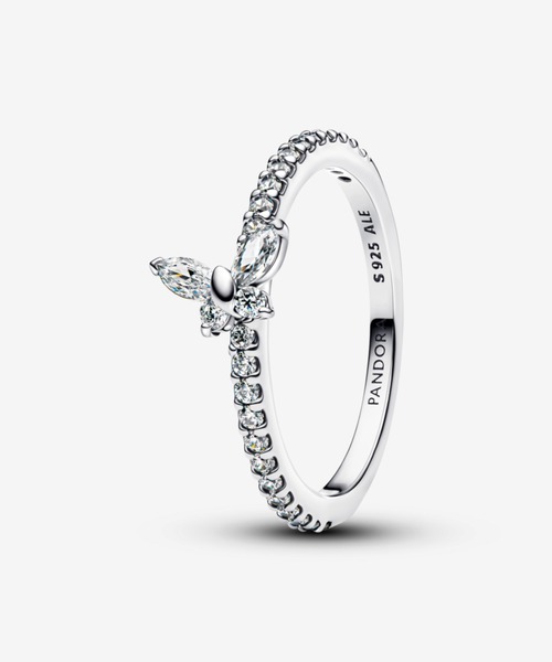 PANDORA（パンドラ） 指輪 リング スパークリング クリア バタフライ