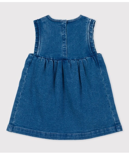 「PETIT BATEAU」 「KIDS」ノースリーブワンピース 18MONTH ブルー キッズ_画像2