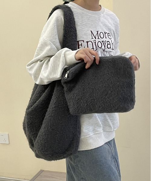 FREE STYLISTS ショルダーバッグ バッグ Y2K フリース ワンショル