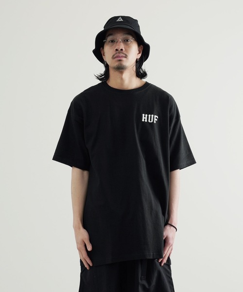 「HUF」 半袖Tシャツ X-LARGE ブラック メンズ_画像8