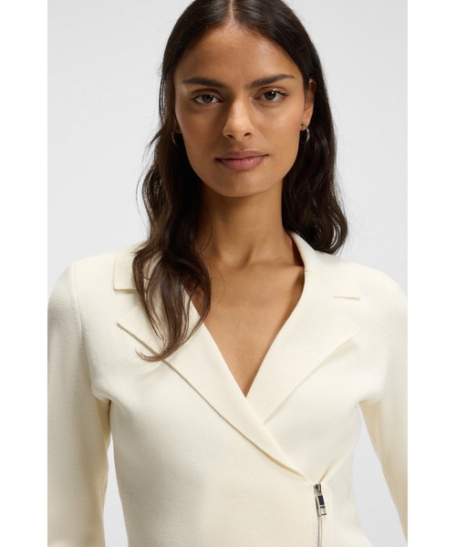 BOSS（HUGO BOSS） コート アウター ニットブレザー アシンメトリー