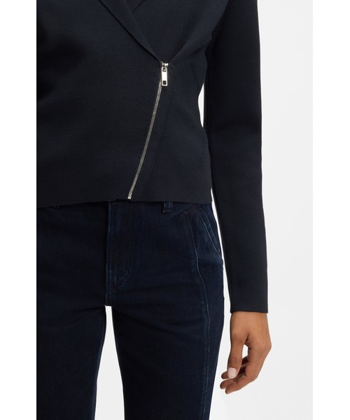 BOSS（HUGO BOSS） コート アウター ニットブレザー アシンメトリー