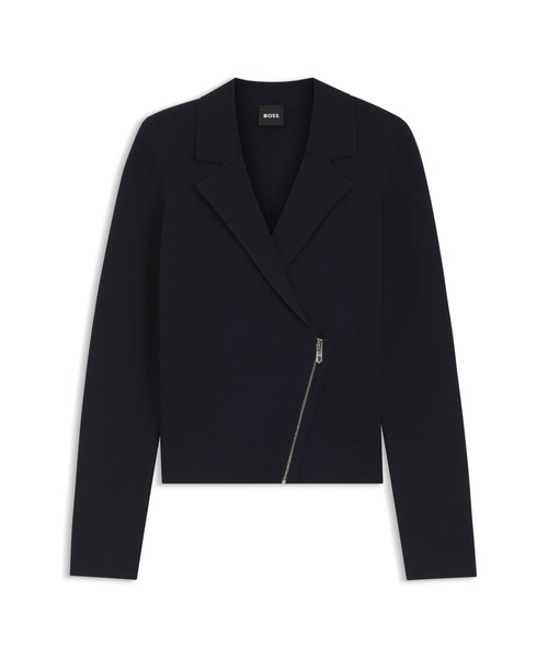 BOSS（HUGO BOSS） コート アウター ニットブレザー アシンメトリー