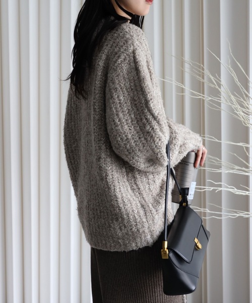 YENNA ニット セーター 「大人可愛いミックスニット」ミックス