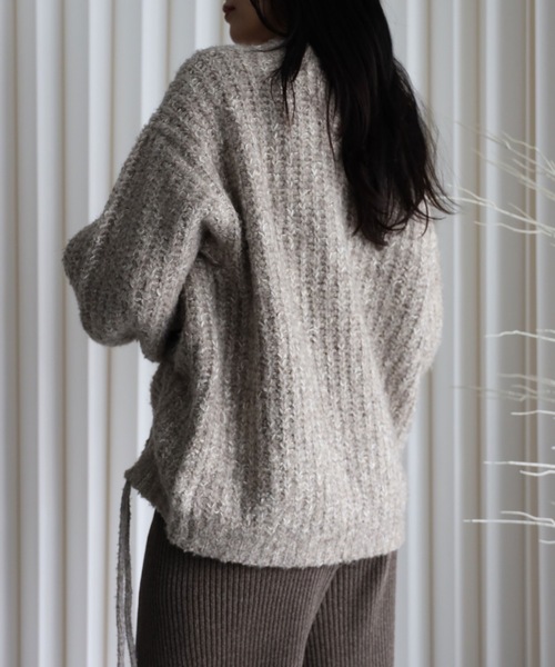 YENNA ニット セーター 「大人可愛いミックスニット」ミックス