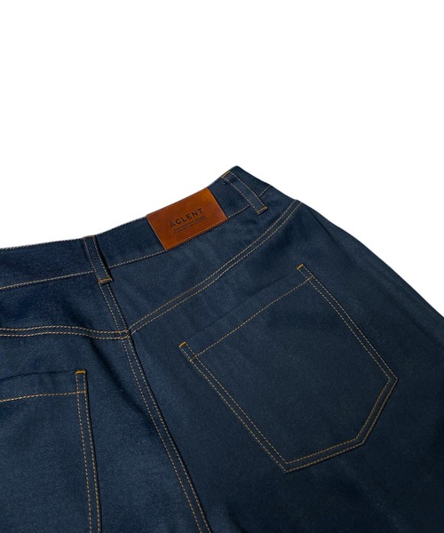 a*a様 ACLENT アクレント　ワイドストレートパンツ　デニム ACLENT（アクレント） スラックス パンツ デニムライクJ/Wワイド