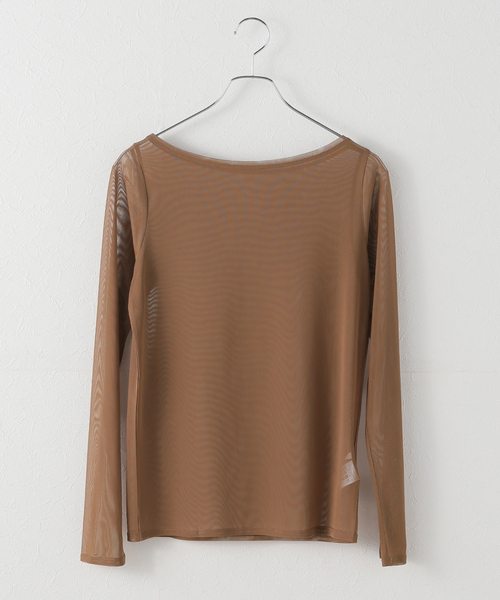 plage（プラージュ） tシャツ sheer mesh b/n Tシャツ レディース