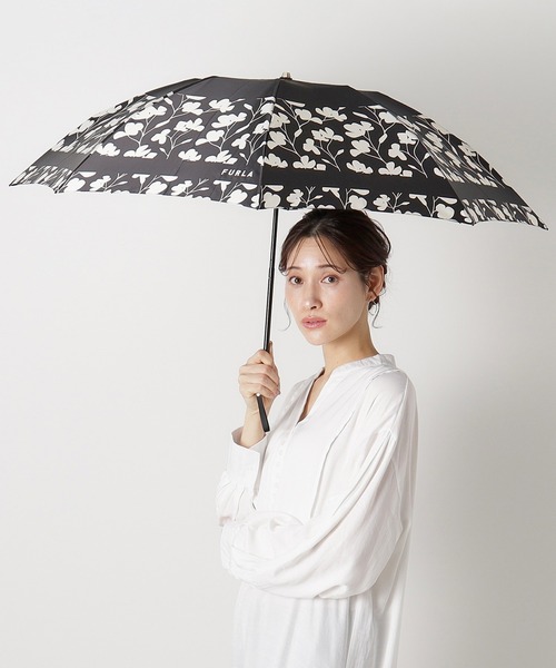 FURLA（フルラ） 折りたたみ傘 折りたたみ傘 雨傘 UVカット ”カメリア