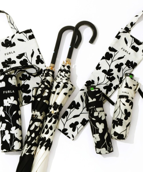 FURLA（フルラ） 折りたたみ傘 折りたたみ傘 雨傘 UVカット ”カメリア
