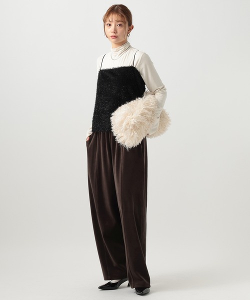 BAYFLOW（ベイフロー） パンツ 「WEB限定」ベロアカーブパンツ