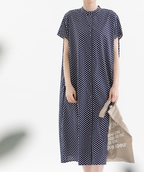 「nop de nod」 半袖ワンピース 3 ダークグレー レディース_画像5