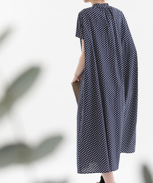 「nop de nod」 半袖ワンピース 3 ダークグレー レディース_画像7