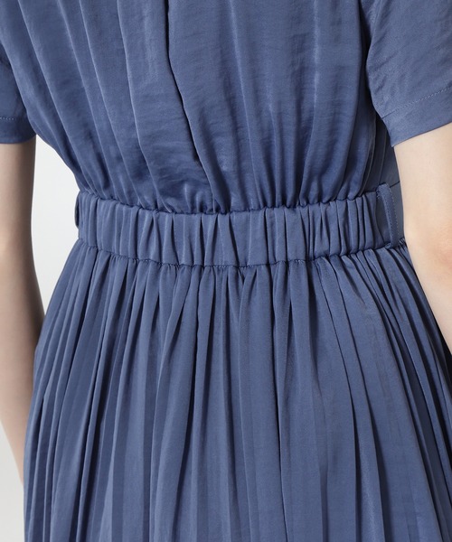 「N.(N. Natural Beauty Basic)」 半袖ワンピース MEDIUM ブルー レディース_画像7