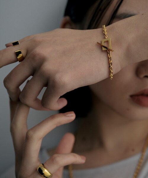 COCOSHNIK（ココシュニック） ブレスレット シルバー カットケーブル